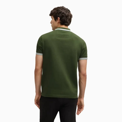 Men's Polo Shirt With Contrast Logo Details