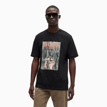 Men's Regular Fit T-Shirt in Cotton With Seasonal Artwork