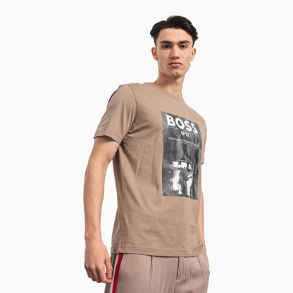 Men's Regular Fit T-Shirt in Cotton With Seasonal Artwork