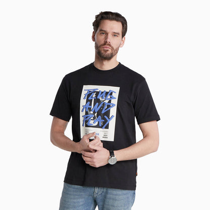 Men's Regular Fit T-Shirt In Cotton With Seasonal Graphic Print