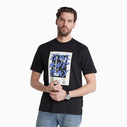 Men's Regular Fit T-Shirt In Cotton With Seasonal Graphic Print