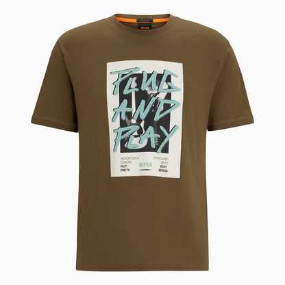 Men's Regular Fit T-Shirt In Cotton With Seasonal Graphic Print