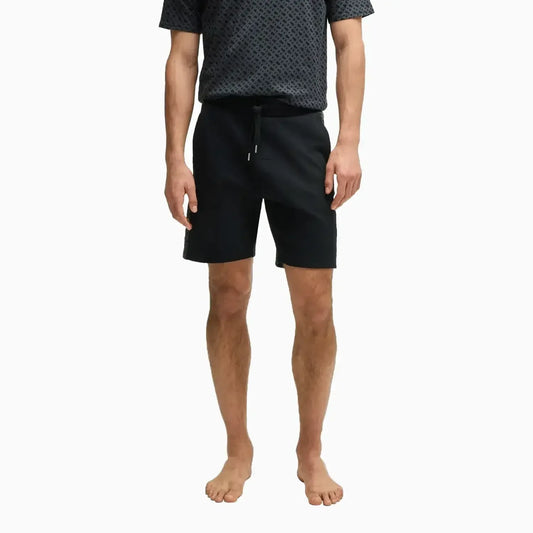 Men's Shorts With Monogram Pattern Panels