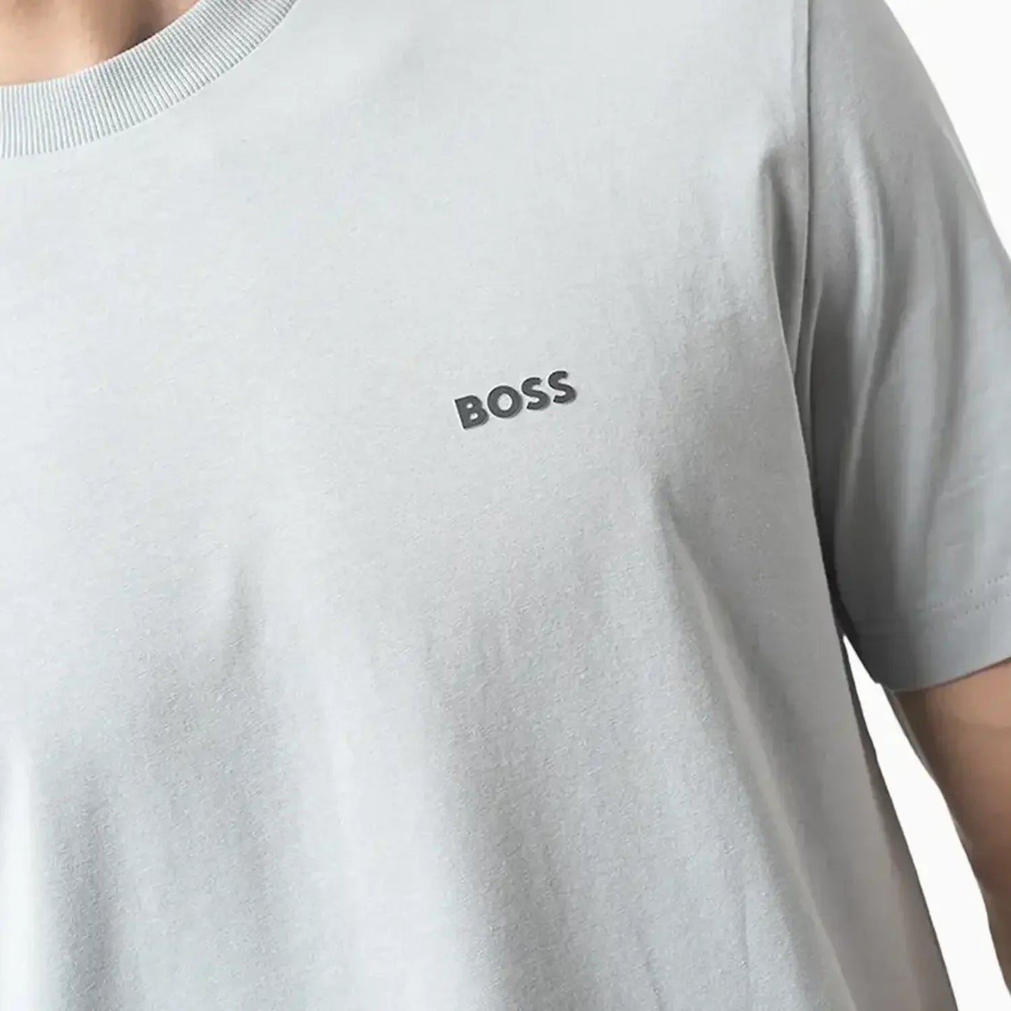 Men's Stretch Cotton Regular Fit T-Shirt With Contrast Logo