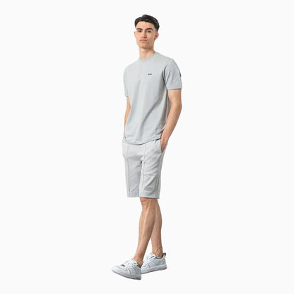 Men's Stretch Cotton Regular Fit T-Shirt With Contrast Logo