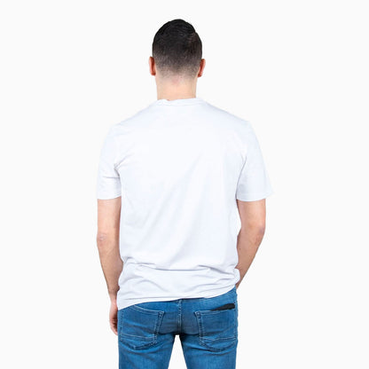 Men's Stretch Cotton Regular Fit T-Shirt With Contrast Logo