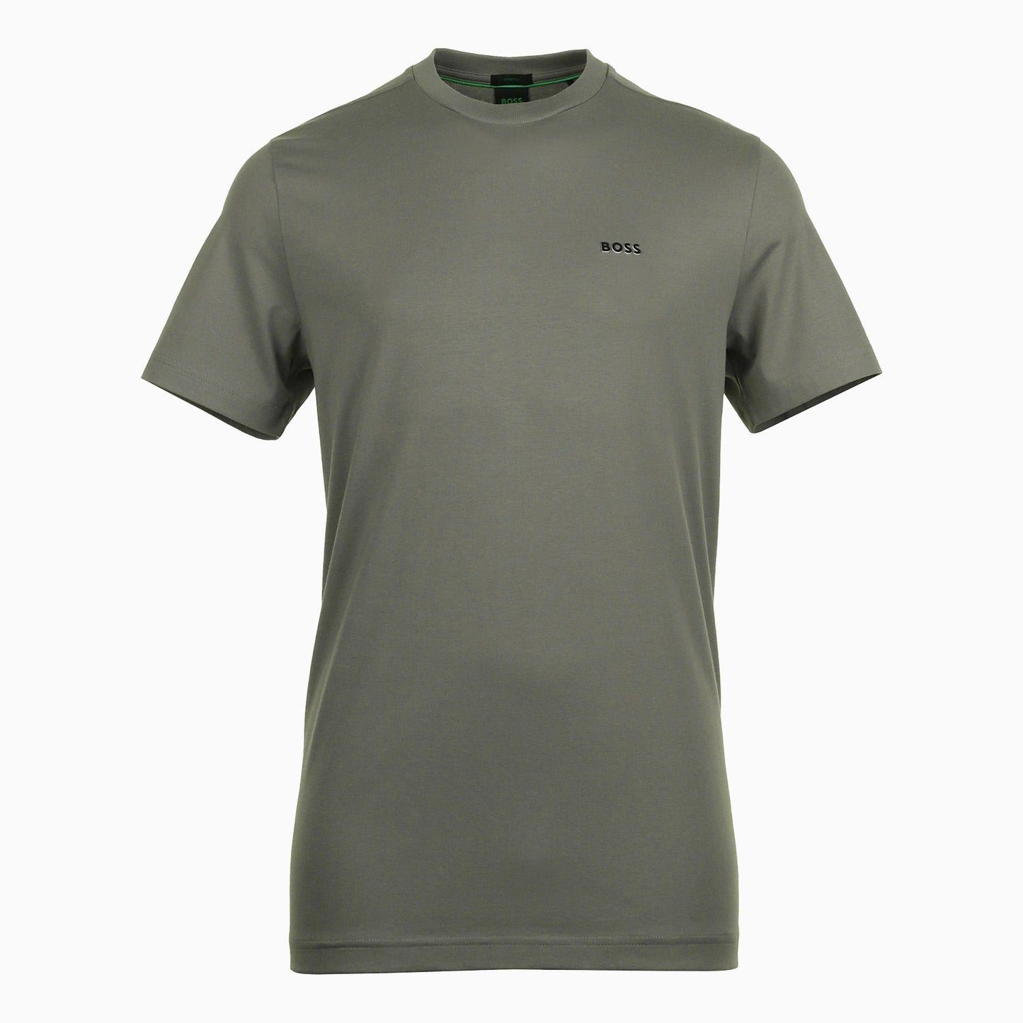 Men's Stretch Cotton Regular Fit T-Shirt With Contrast Logo