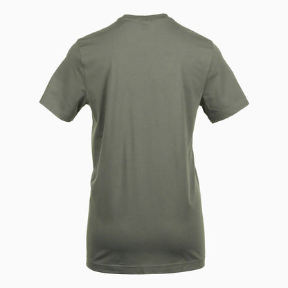 Men's Stretch Cotton Regular Fit T-Shirt With Contrast Logo