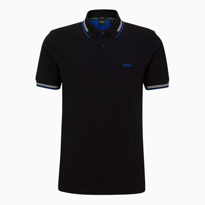 Men's Stretch Cotton Slim Fit Polo Shirt With Branded Undercollar
