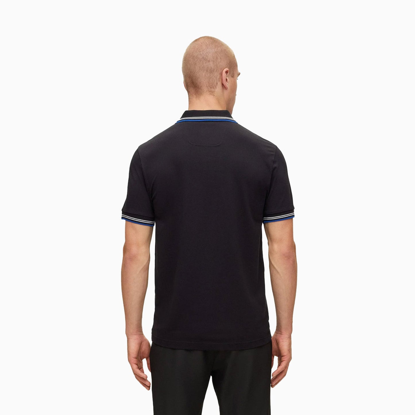 Men's Stretch Cotton Slim Fit Polo Shirt With Branded Undercollar