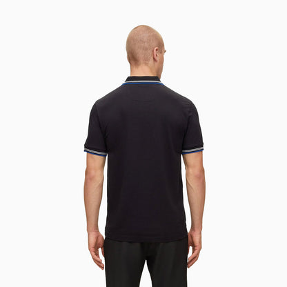 Men's Stretch Cotton Slim Fit Polo Shirt With Branded Undercollar