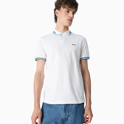 Men's Stretch Cotton Slim Fit Polo Shirt With Branding