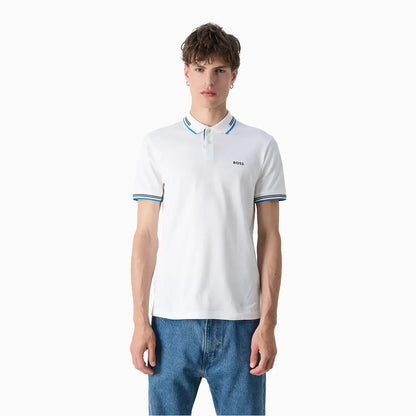 Men's Stretch Cotton Slim Fit Polo Shirt With Branding