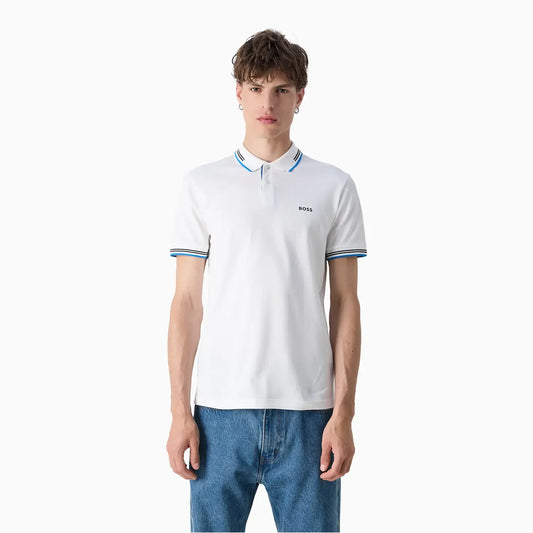 Men's Stretch Cotton Slim Fit Polo Shirt With Branding