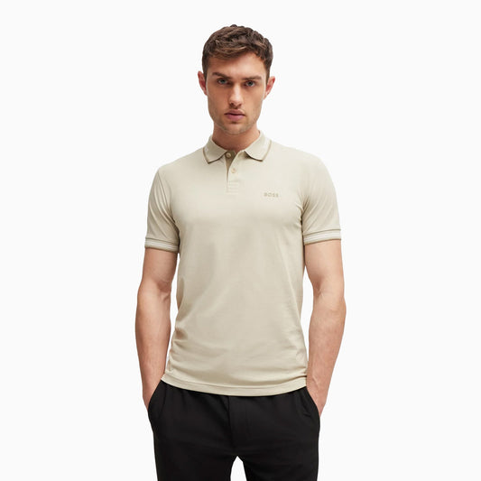 Men's Stretch Cotton Slim Fit Polo Shirt With Branding