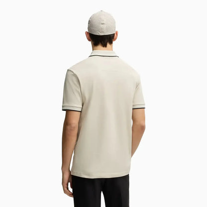 Men's Stretch Cotton Slim Fit Polo Shirt with Branding