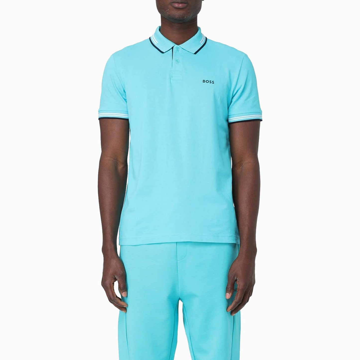 Men's Stretch Cotton Slim Fit Polo Shirt With Branding