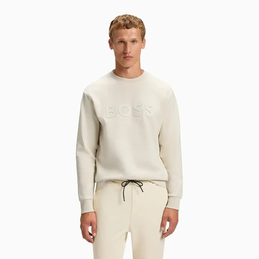 Men's Stretch Cotton Sweatshirt with Sandwich Logo