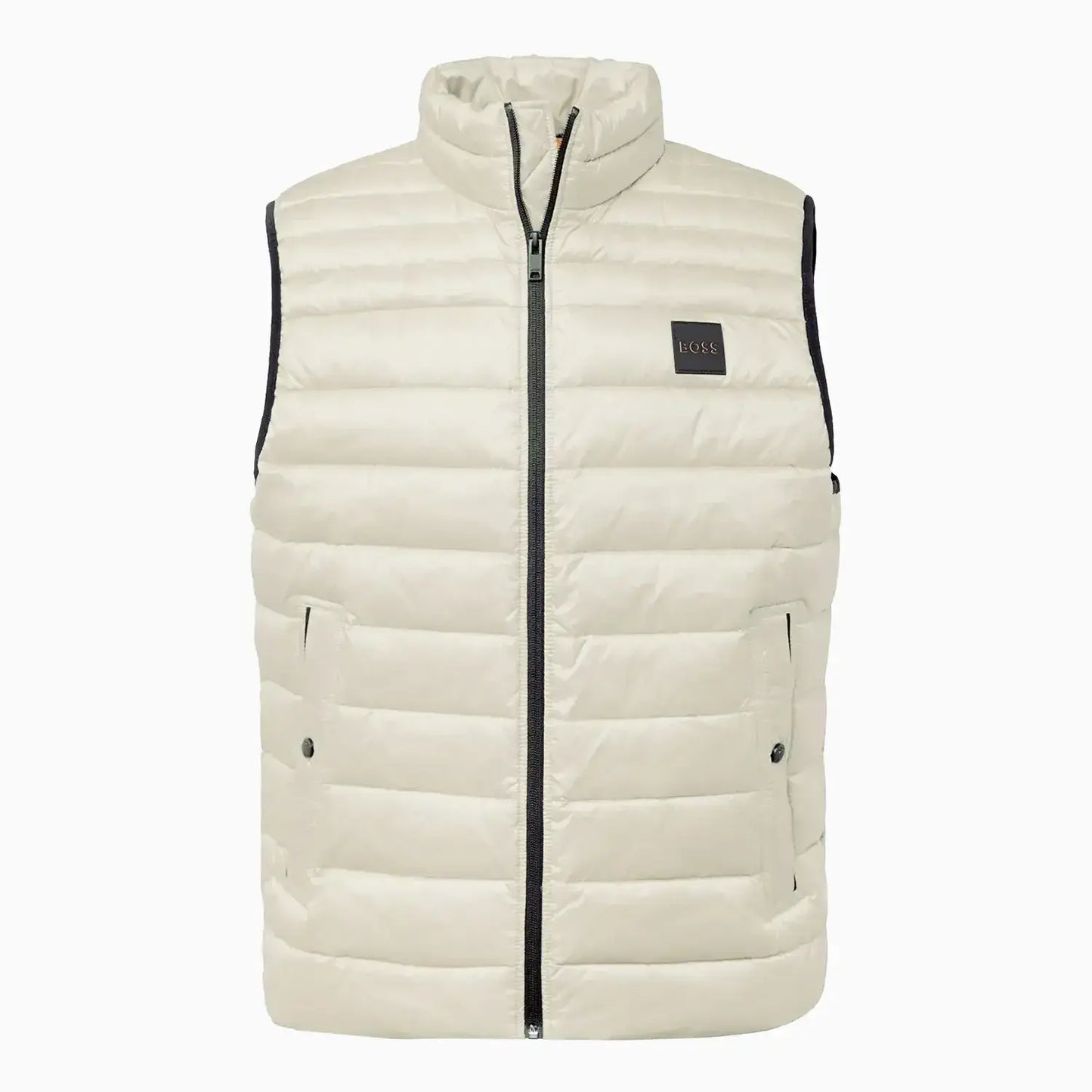 Men's Water Repellent Slim Fit Gilet Vest With Logo Patch