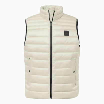 Men's Water Repellent Slim Fit Gilet Vest With Logo Patch
