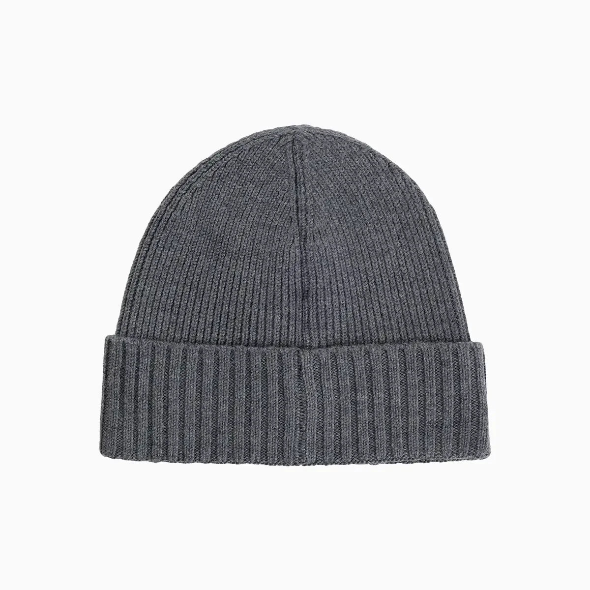 Ribbed Beanie Hat In Virgin Wool
