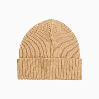 Ribbed Beanie Hat In Virgin Wool