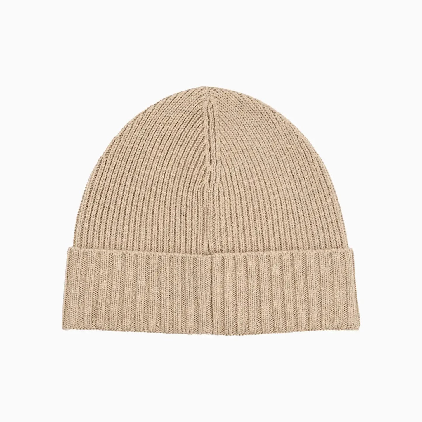 Ribbed Beanie Hat In Virgin Wool
