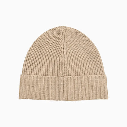 Ribbed Beanie Hat In Virgin Wool
