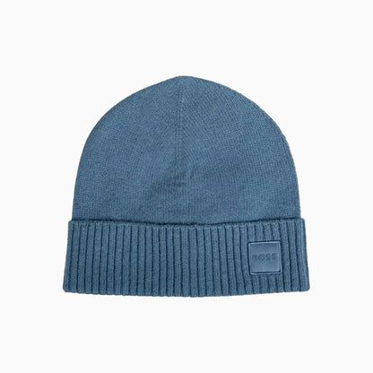 Wool Bend Knit Beanie Hat