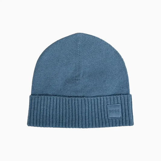 Wool Bend Knit Beanie Hat