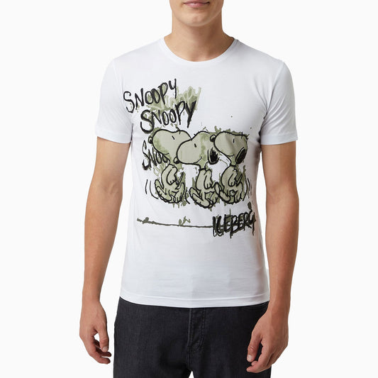 Men's Triple Snoopy Crew Neck T-Shirt