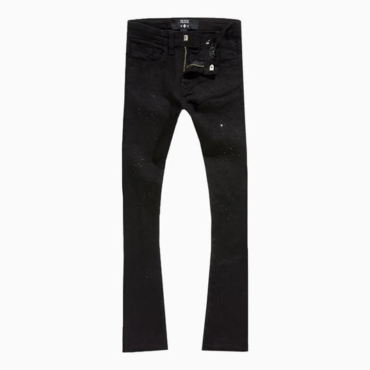 Kid's Super Skinny Stacked Starry Night Denim Pant