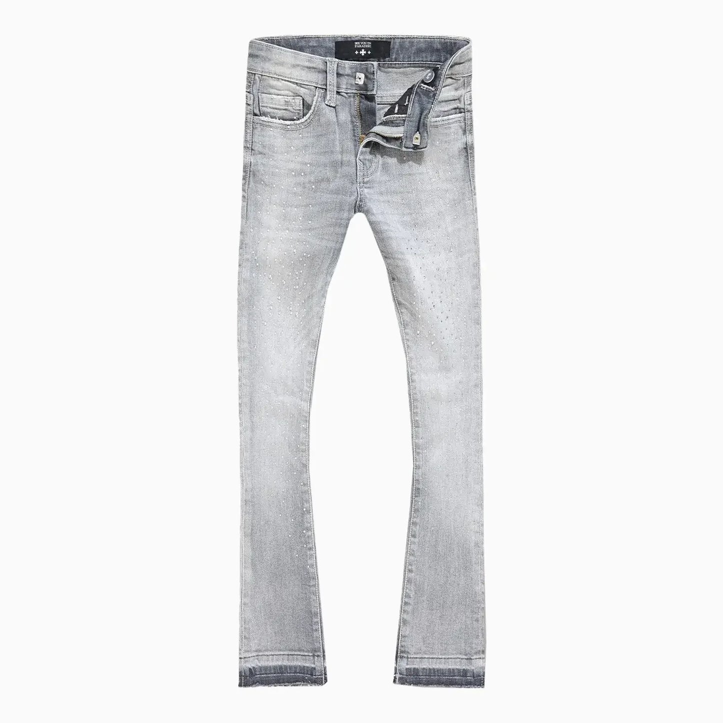 Kid's Super Skinny Stacked Starry Night Denim Pant