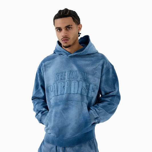 Men's Oasis Washed Pull Over Hoodie