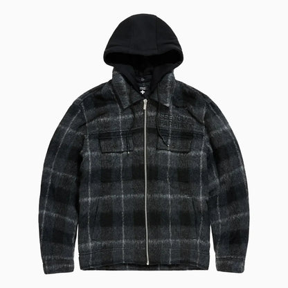 Men's SYIP Flannel Over Shirt With Hood