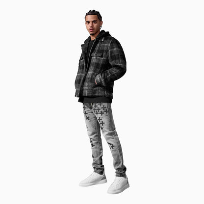Men's SYIP Flannel Over Shirt With Hood