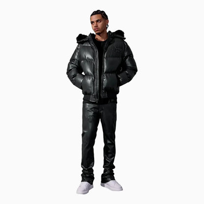 Men's SYIP Pu Puffer With Emboss Jacket