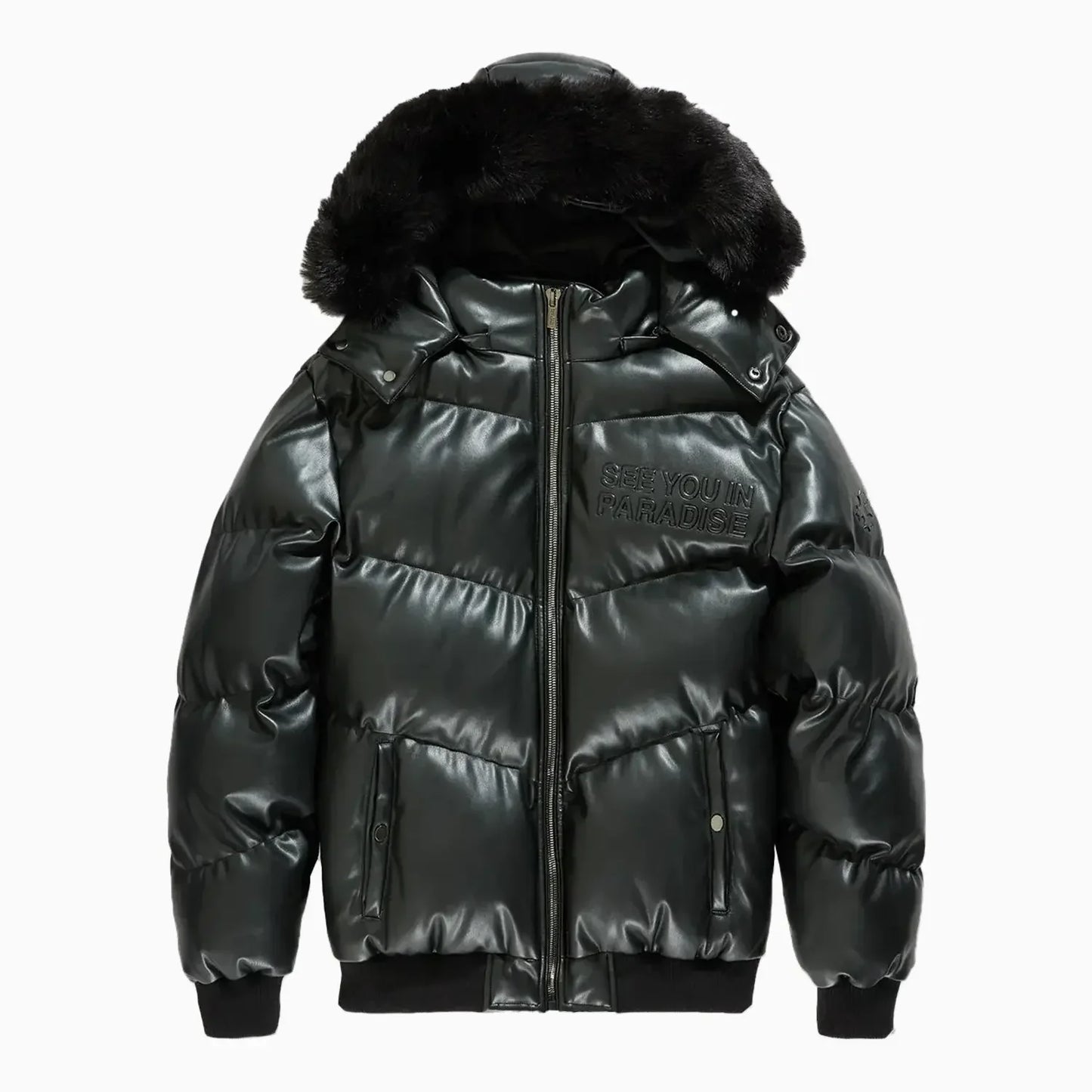 Men's SYIP Pu Puffer With Emboss Jacket