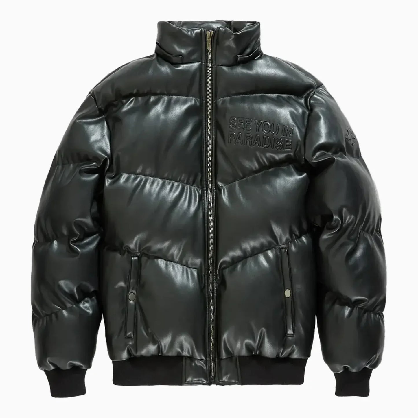 Men's SYIP Pu Puffer With Emboss Jacket