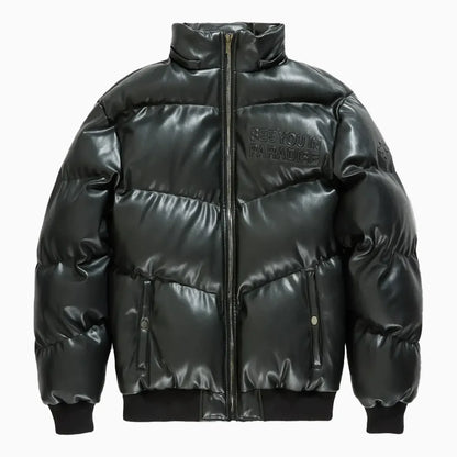 Men's SYIP Pu Puffer With Emboss Jacket