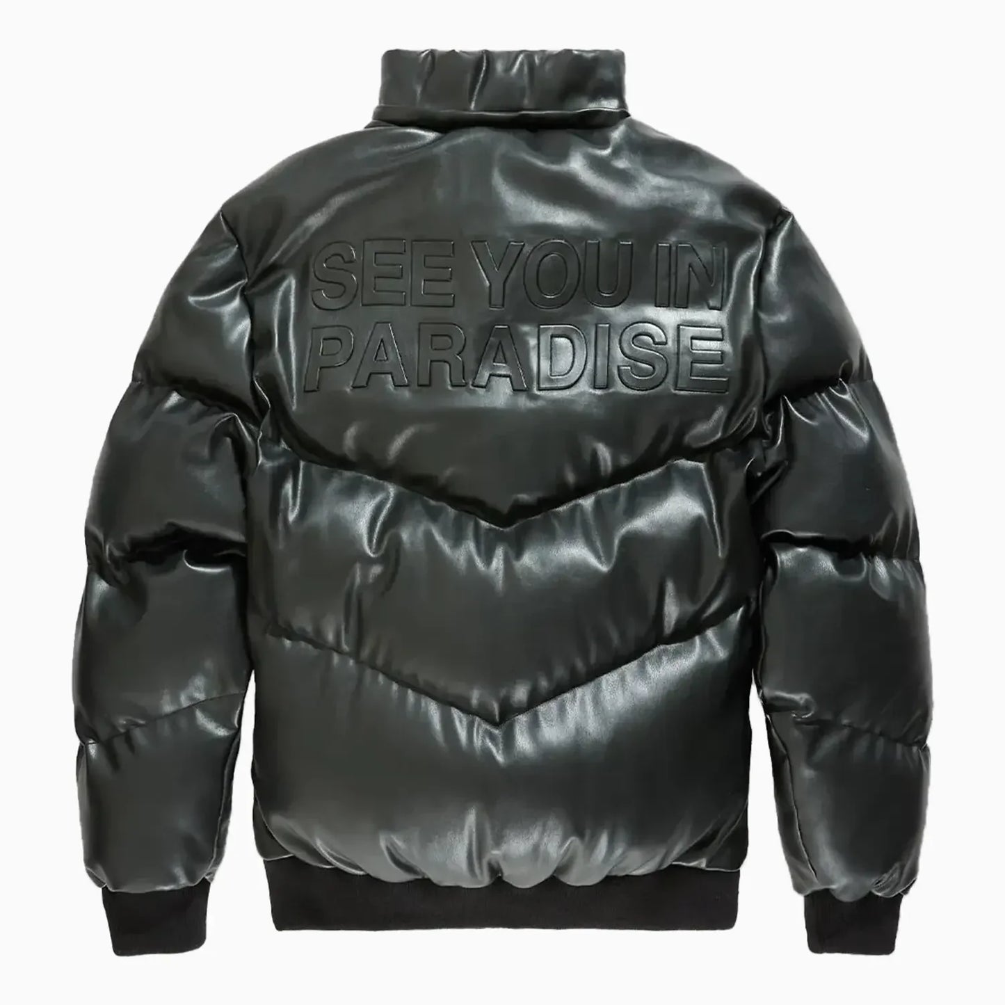 Men's SYIP Pu Puffer With Emboss Jacket
