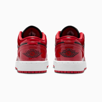 Kid's Air Jordan 1 Low SE "Patent Bred Toe" Grade School