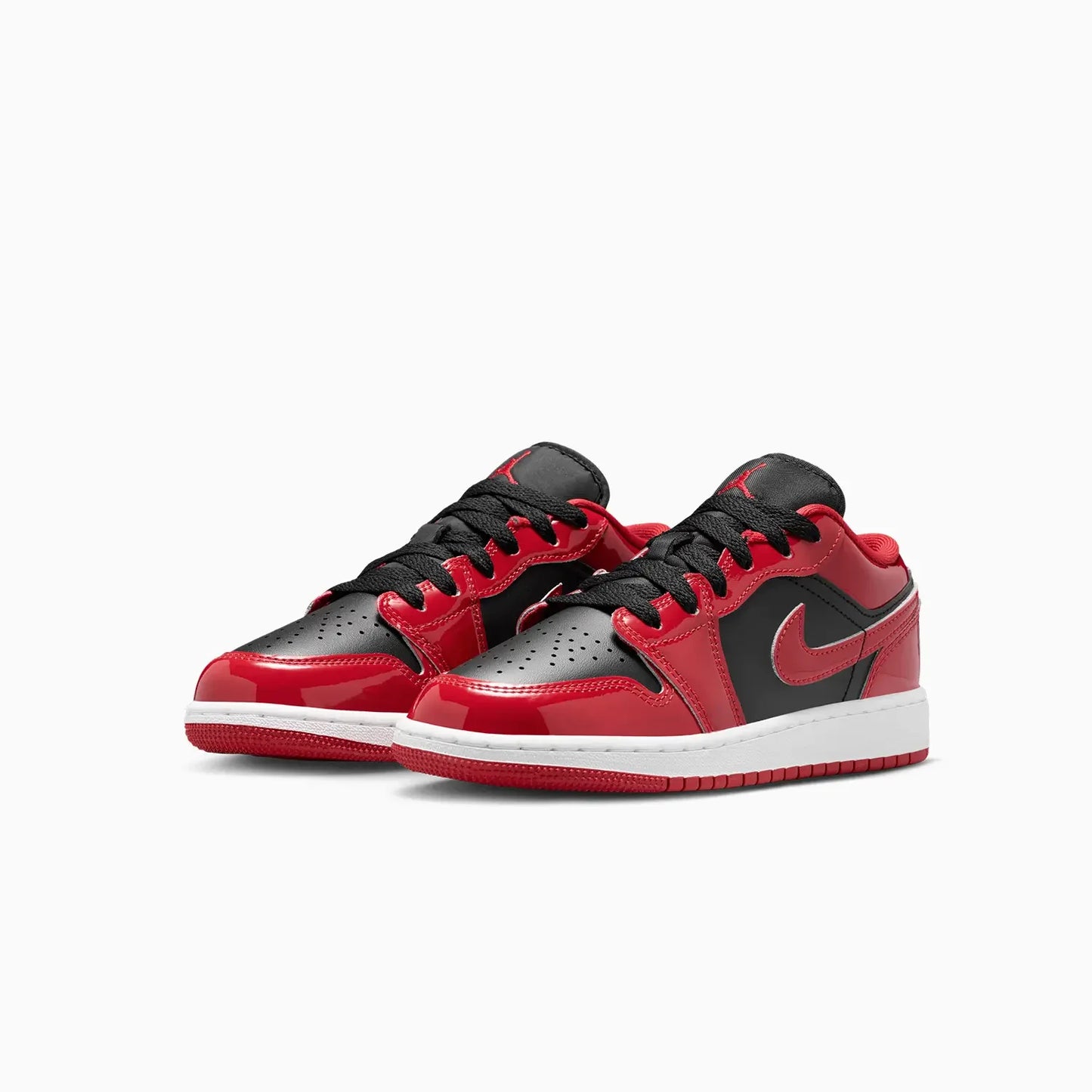 Kid's Air Jordan 1 Low SE "Patent Bred Toe" Grade School