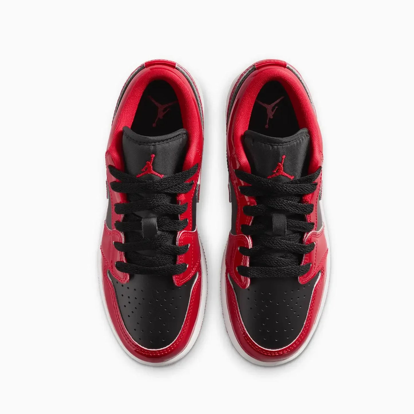 Kid's Air Jordan 1 Low SE "Patent Bred Toe" Grade School