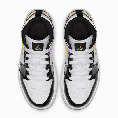 Kid's Air Jordan 1 Mid SE "Black Gold" Pre School