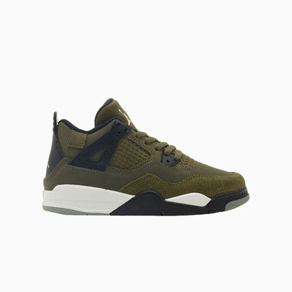 Kid's Air Jordan 4 Retro SE Craft "Medium Olive" Pre School
