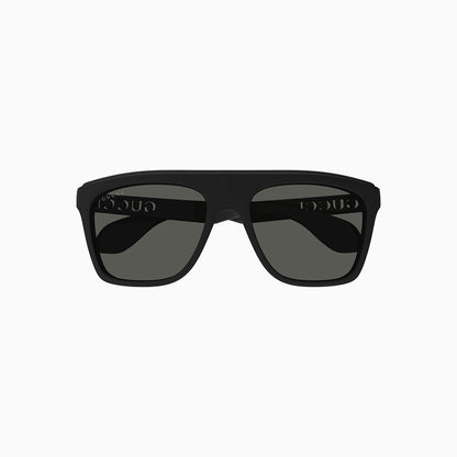 Men's Gucci Black Grey Lettering Sunglasses