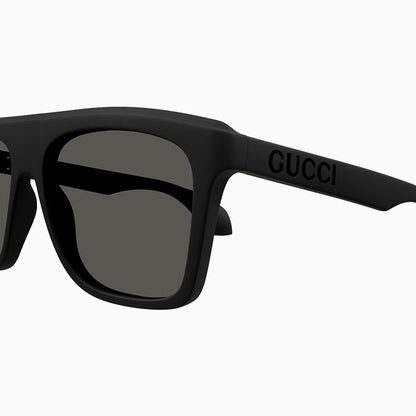 Men's Gucci Black Grey Lettering Sunglasses