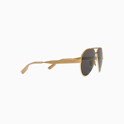 Men's Gucci Gold Grey Sunglasses