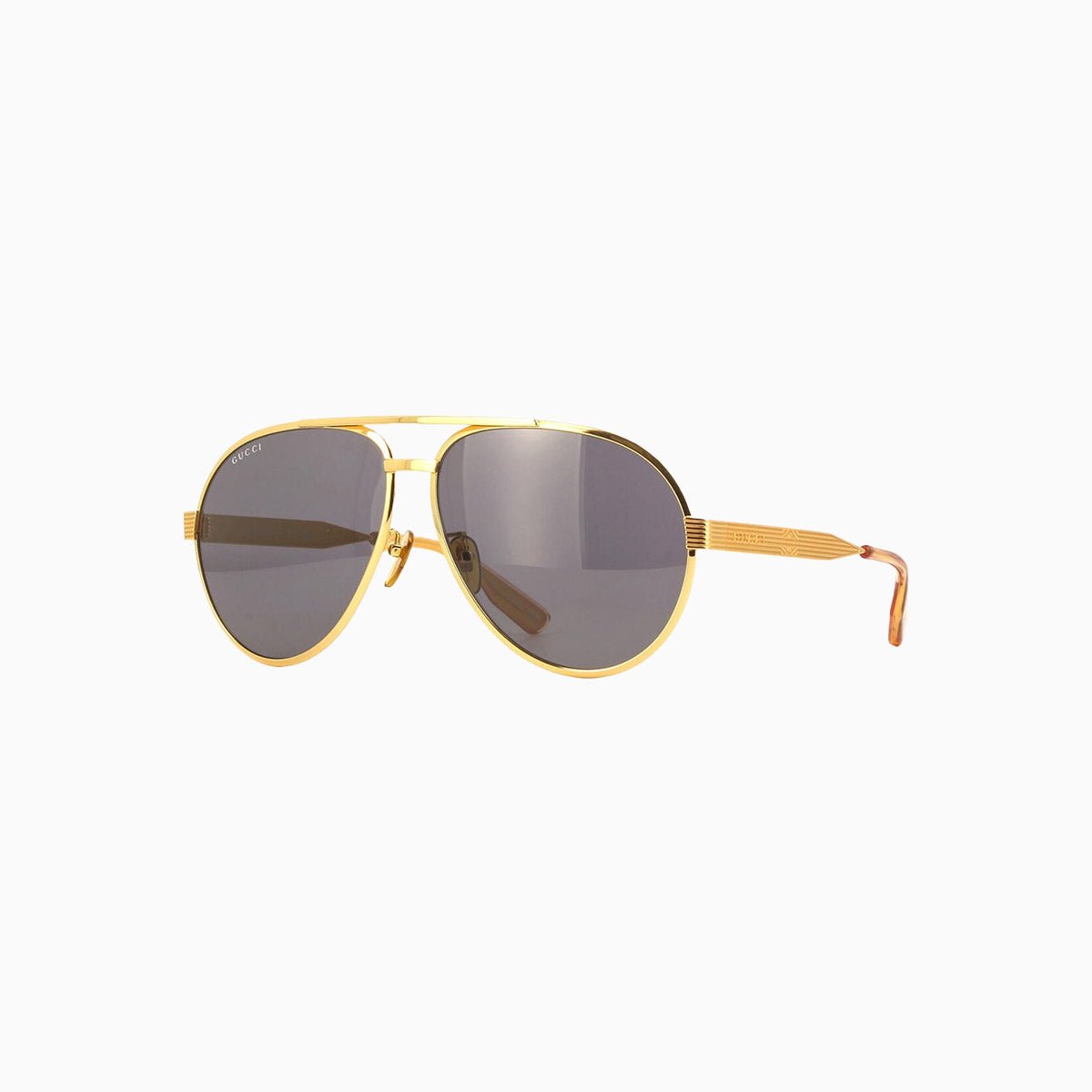 Men's Gucci Gold Grey Sunglasses